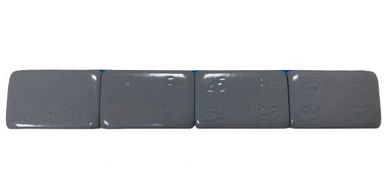 Grey coated steel stick-on wheel weight, 25g*4