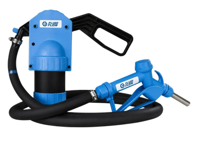 Fluid Flow manual piston pump and electric DEF drum pump for diesel exhaust fluid transfer