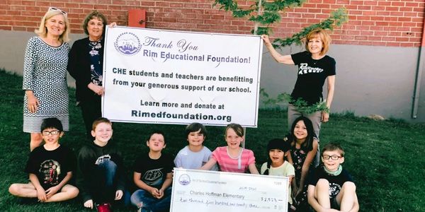 Charles Hoffman Elementary School thanks Rim Ed Foundation for their Partnership Award.
