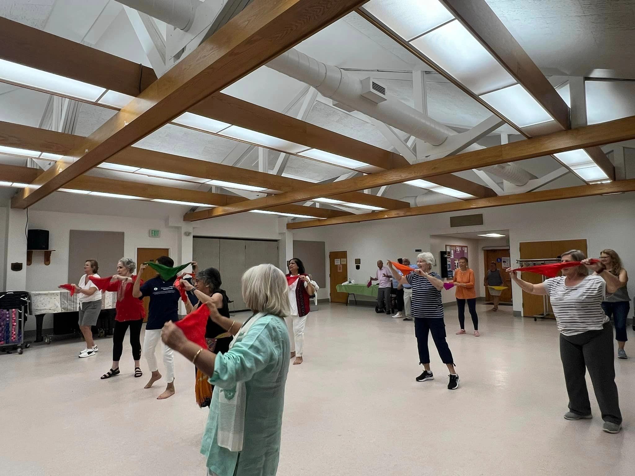 Bollywood dancers on floor at Mansfield COA. Bollywood dancers on floor at Mansfield COA.