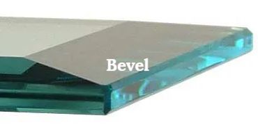 Photo of beveled edge
