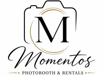 Logo for Momentos Photobooth & Rentals.