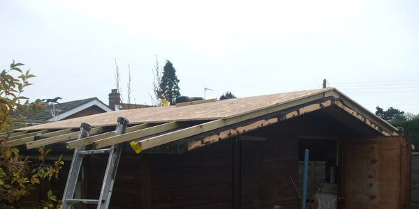 Shed roof repair