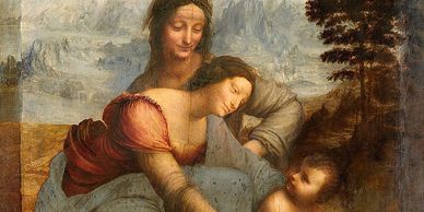 Leonardom La Vierge, l’Enfant Jésus et sainte Anne (‘The Virgin and Child with Saint Anne’, c. 1503)