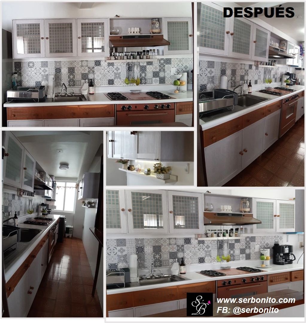 remodelación cocina, diseño de cocina Antes - Después
