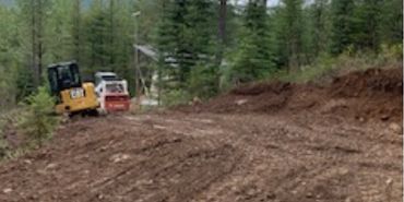 Site prep for a cabin.