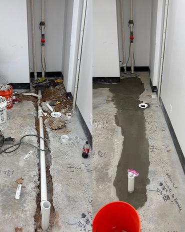 Bathroom Rough-In for Commercial Customer