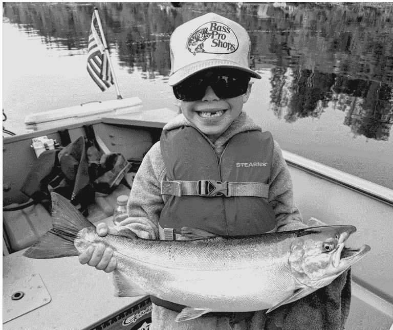 Guided Silver Salmon charter on river near Anchorage