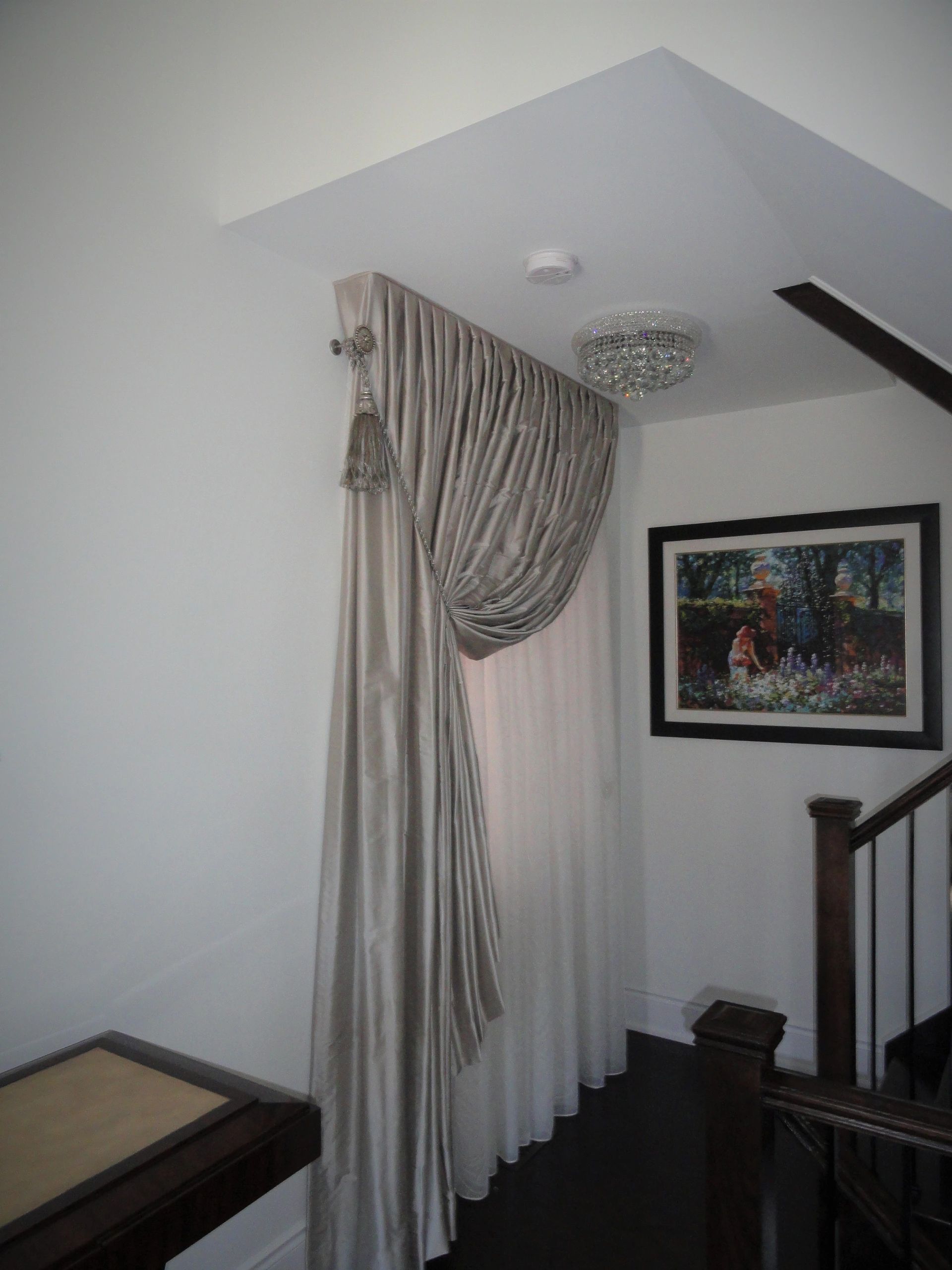 Silk Drapery
Elegant Drapery
custom drapery 
knife pleat drapery heading
hall drapery