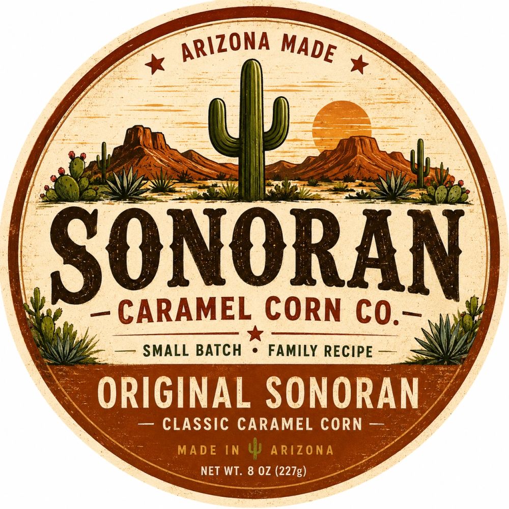 Sonoran Caramel Corn Co. — Arizona-made, small-batch caramel corn from our family recipe.