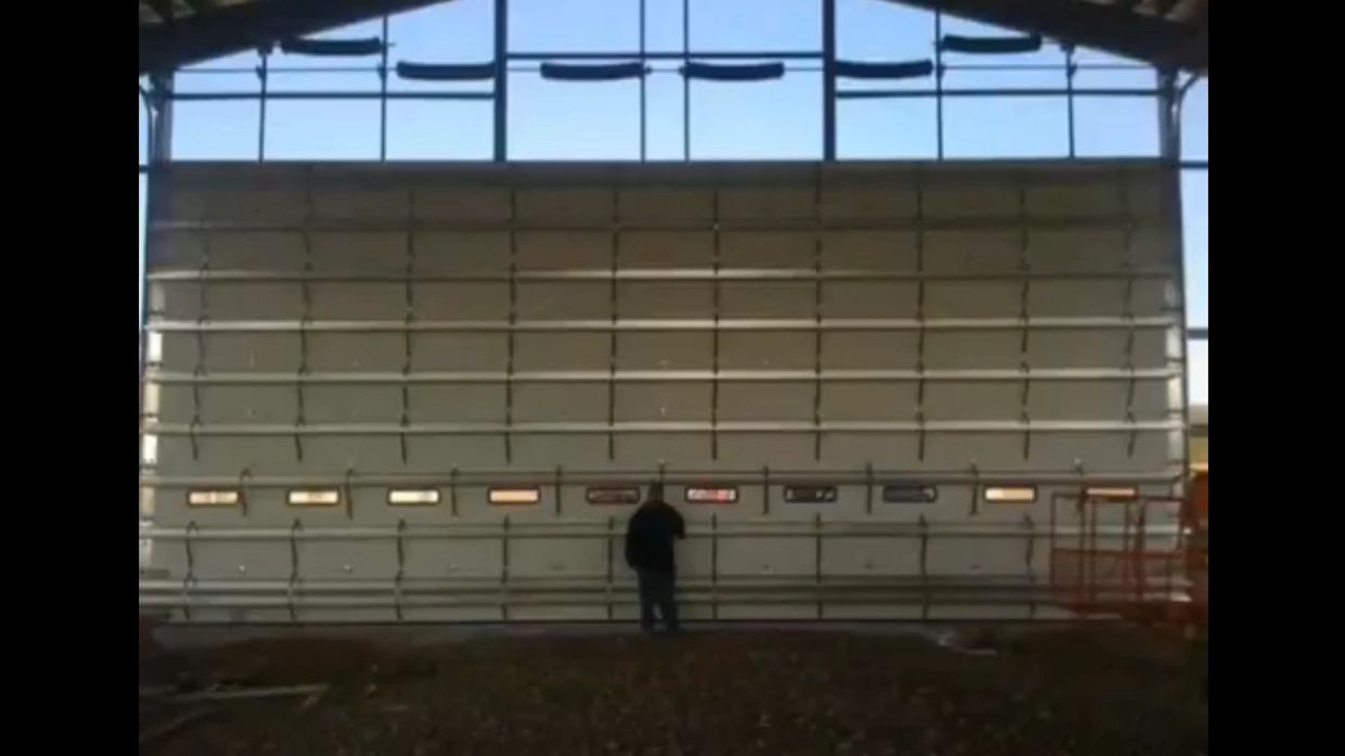 This was my biggest project, converted an airplane hangar into a regular garage. 42 foot wide by 21