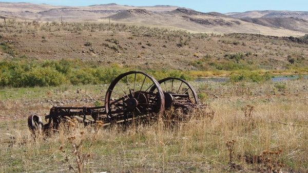 old farm equipment, trail near me, idaho