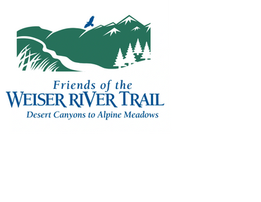 Weiser River Trail Logo. "Desert Canyons to Alpine Meadows."