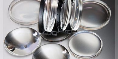 Picture of lenses and a optical assembly.