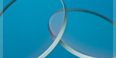 Picture of two sapphire lenses.