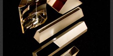 Picture of various prism shapes.