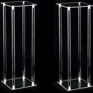 Centre de table transparent