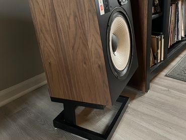 JBL L100 Custom Built New Cabinets. Side view on my JBL Style Speaker Stands.