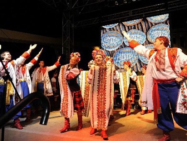 Kyiv Ukrainian Dance Ensemble performing at One Young World Conference