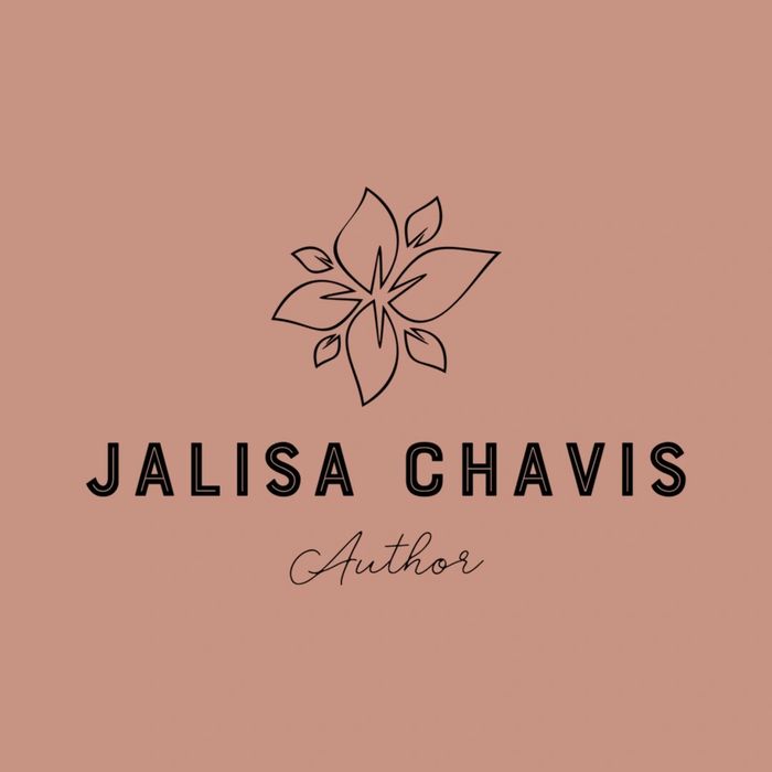 Elegant logo featuring a floral design and the name Jalisa Chavis, Author.