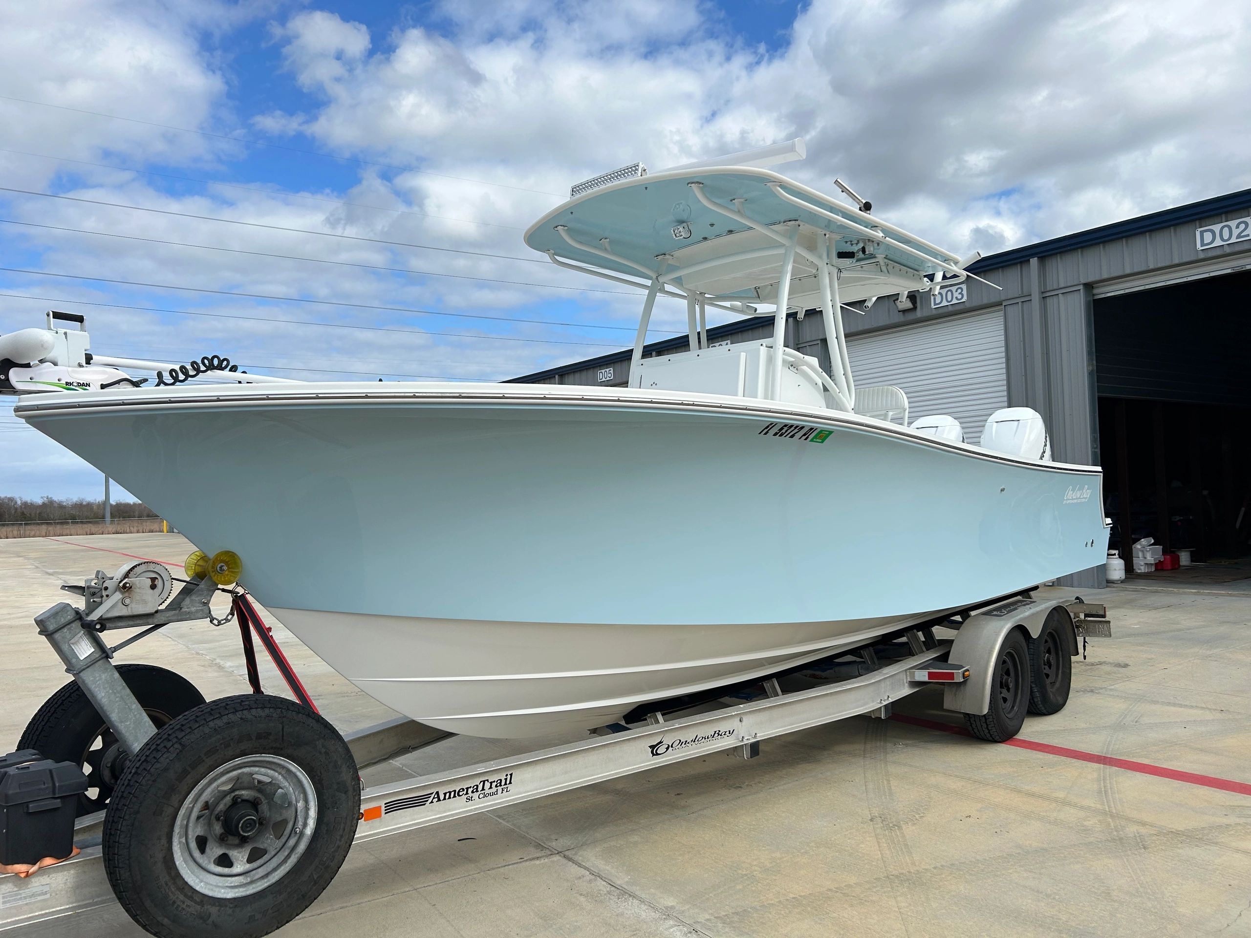 offshore boat Rhodan trolling motor