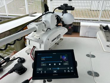 Offshore boat trolling motor