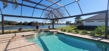 Mansard pool enclosures are popular for their elegant and practical protection.