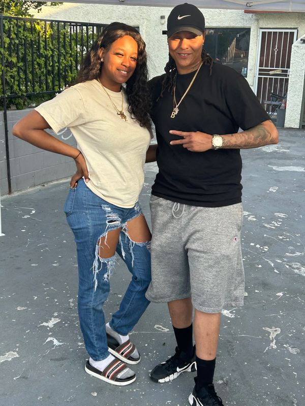 Bee Parker and model/actress/singer Imperis
