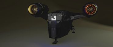 This is an early render of the R
azorcrest from The Mandalorian.