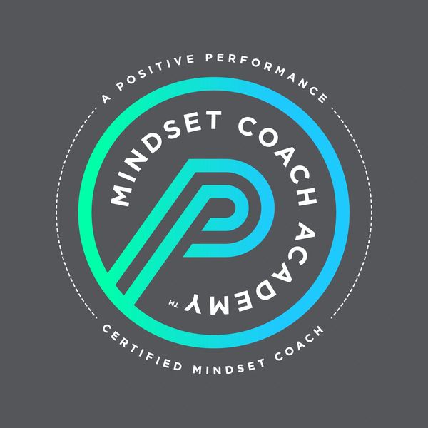 Logo of Mindset Coach Academy with a blue-green circular design.