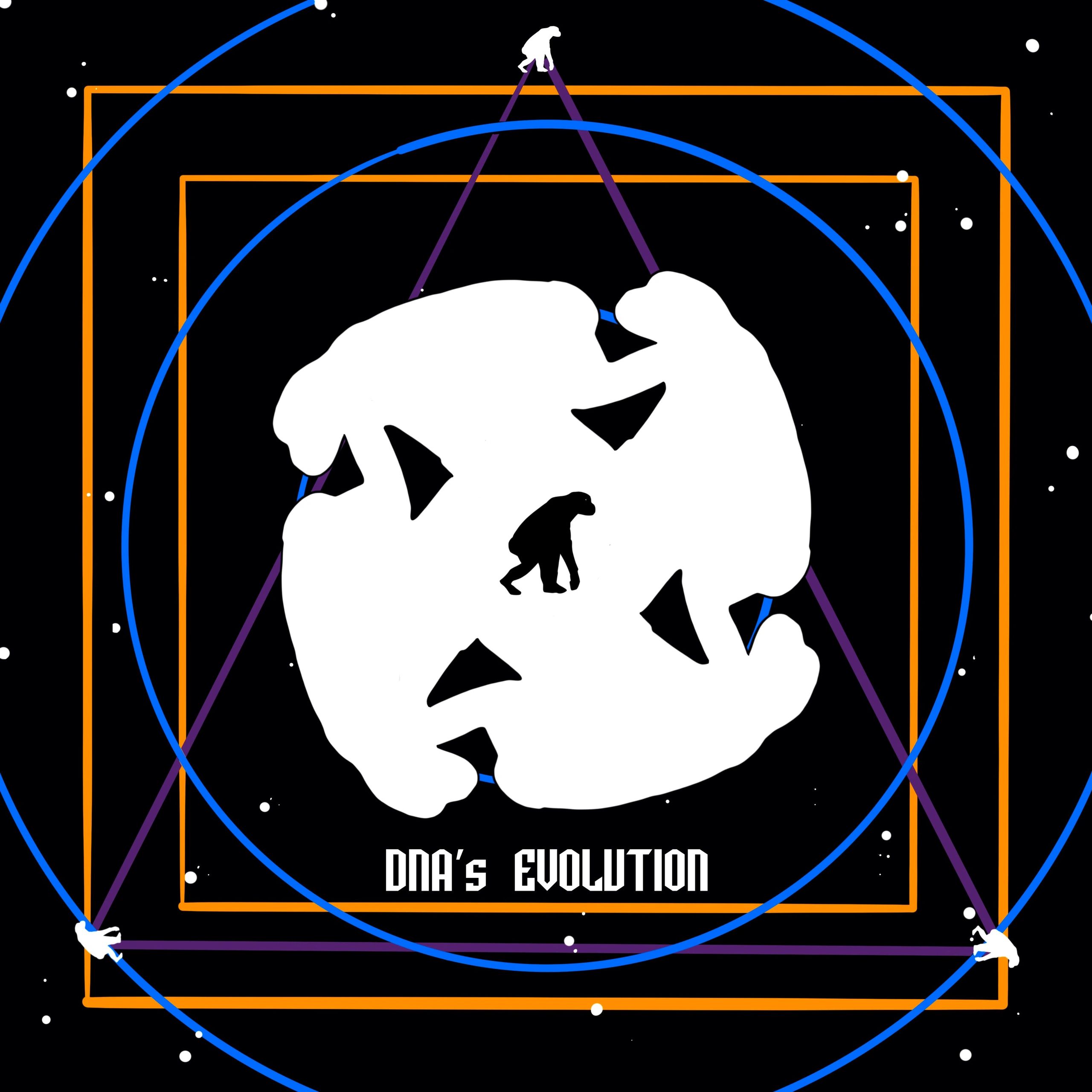 DnA's Evolution Logo - Art by Dave Cole