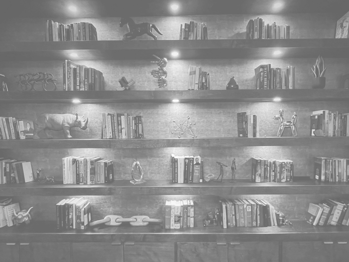 Custom Build in bookcase with lighting, floating shelves with cabinets