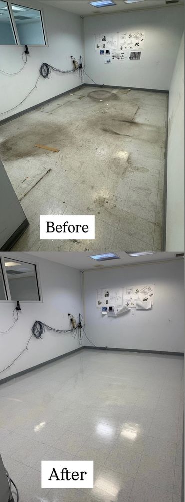 Transforming dirty floors