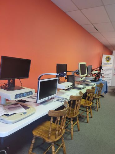 Low vision resource center CCTVs