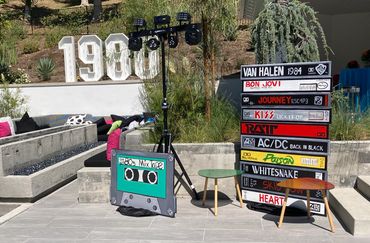 KROQ 80's Theme party Rentals, 80's Party Decorations and rentals