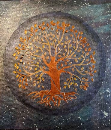 Tree of Life painting experiment