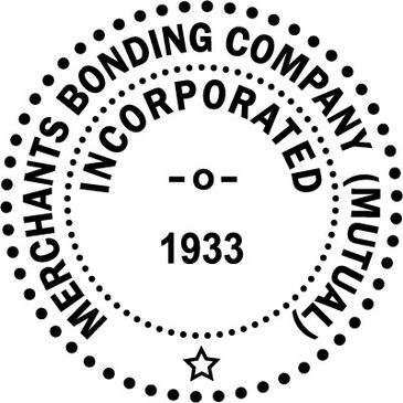 Words inside a circle: Merchants Bonding Company (Mutual)