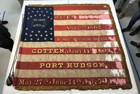 The National Banner of the 6th Michigan Volunteer Infantry.