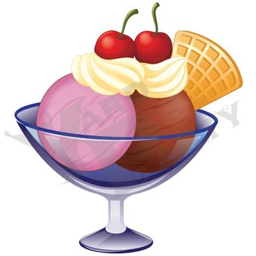 Sweet Treats Theme - Ice Cream Sundae Bowl