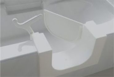 Walk through tub door! The most economical way to create a walk in tub