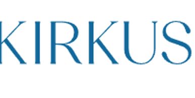 Kirkus logo text in blue.