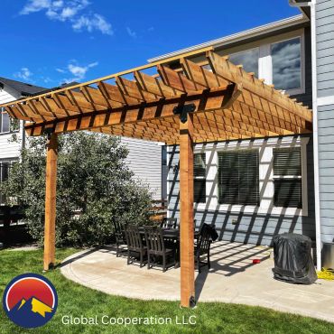 Custom pergola installation in Aurora, co