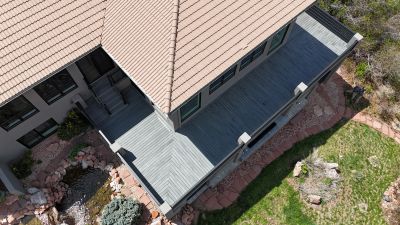 steel framing deck with composite decking build in parker, co