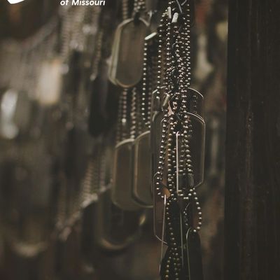 Dog tags hanging in honor | Remembering our veterans | Safe Harbor Counseling of Missouri