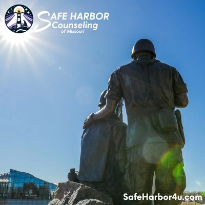 Soldier statue tribute | Veteran support and remembrance | Safe Harbor Counseling of Missouri