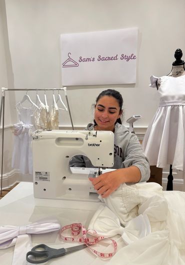 Mending a dress