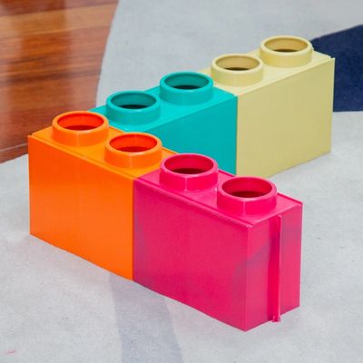 Sistema construtivo de Blocos de plástico reciclado por encaixe