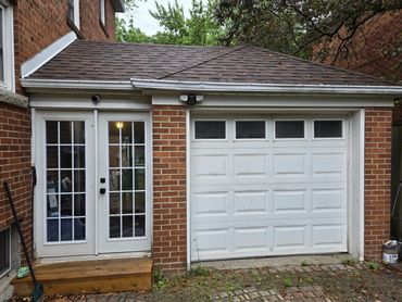Gutter repair and rain guard install on the perimeter of the property.