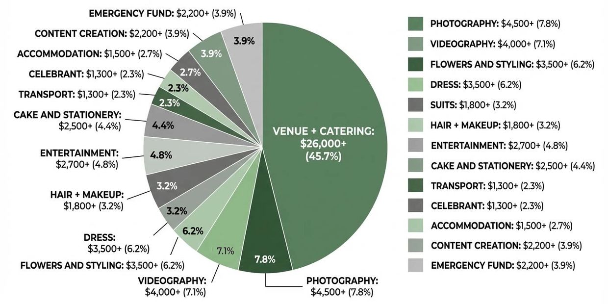 How much does a sydney wedding cost. Sydney wedding budget breakdown.