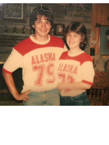 Jeff & Stacy as high school sweethearts